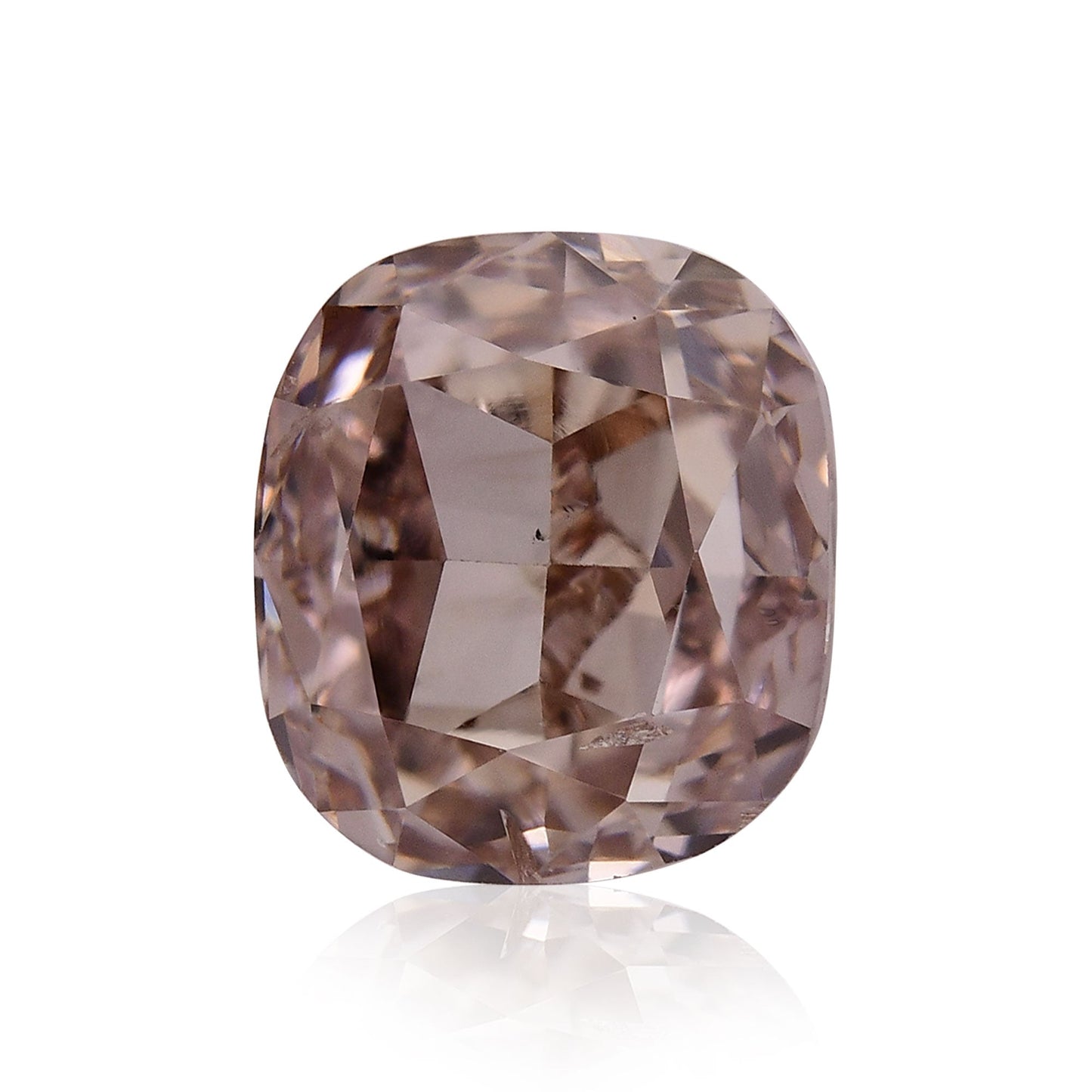 1.17 Carat Fancy Pink Brown Cushion Diamond SI2 GIA