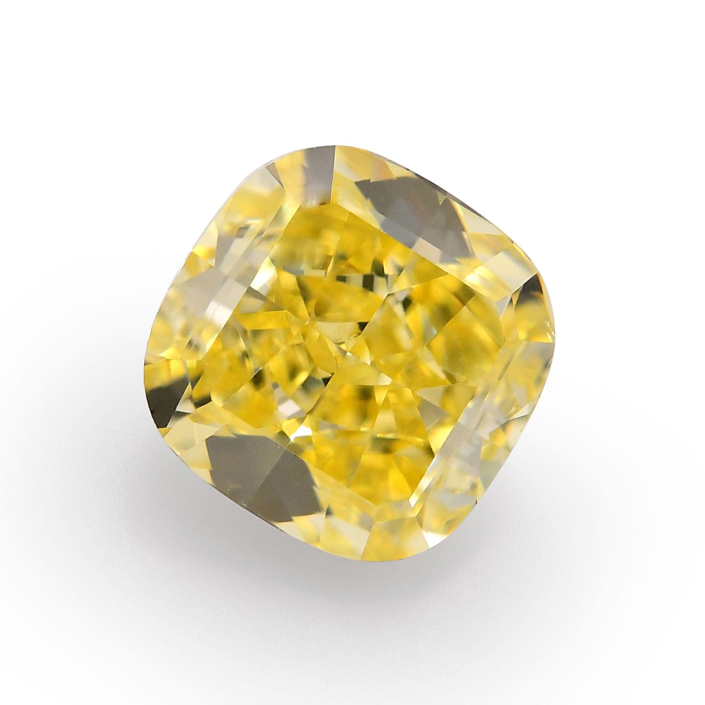 1,05 Karat Fancy Intense Yellow Cushion Diamond VS2 GIA