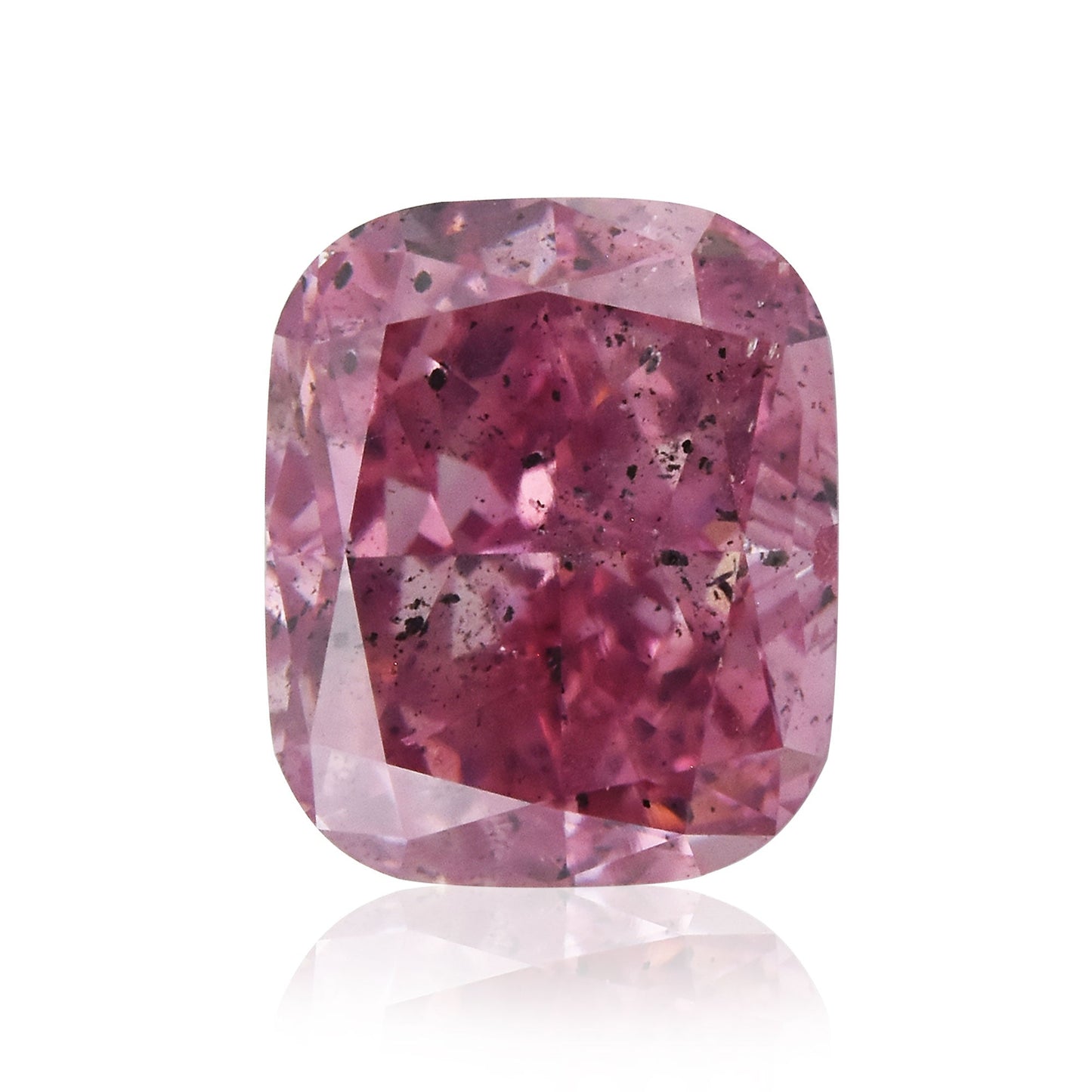 1,01 Karat Fancy Intense Purplish Pink Cushion Diamond I1 GIA