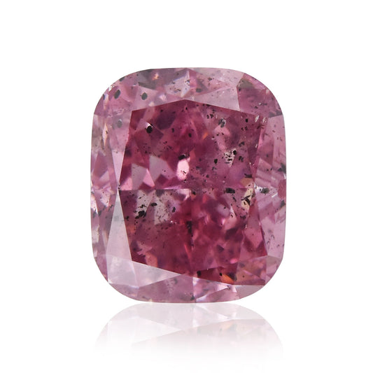 1,01 Karat Fancy Intense Purplish Pink Cushion Diamond I1 GIA