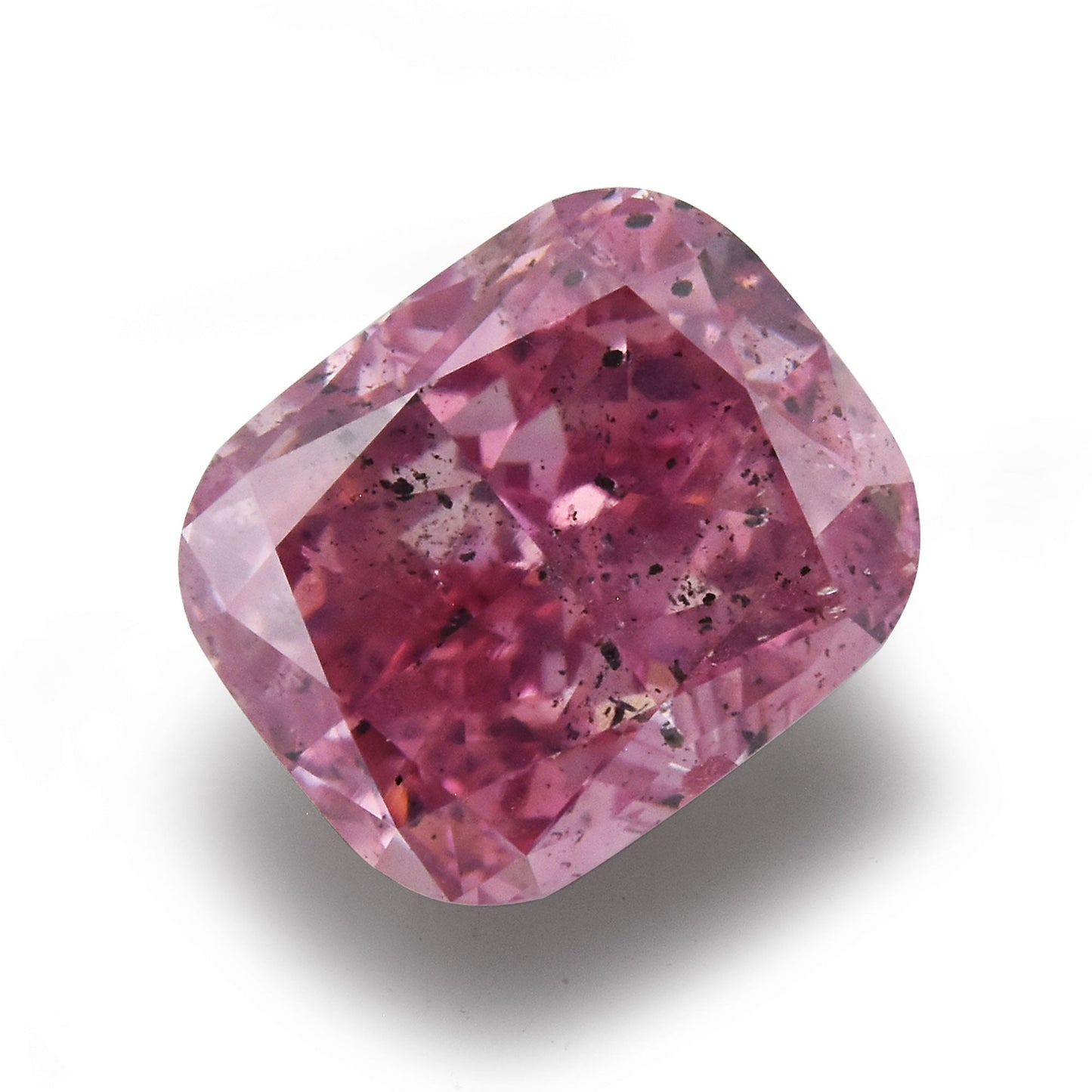 1,01 Karat Fancy Intense Purplish Pink Cushion Diamond I1 GIA