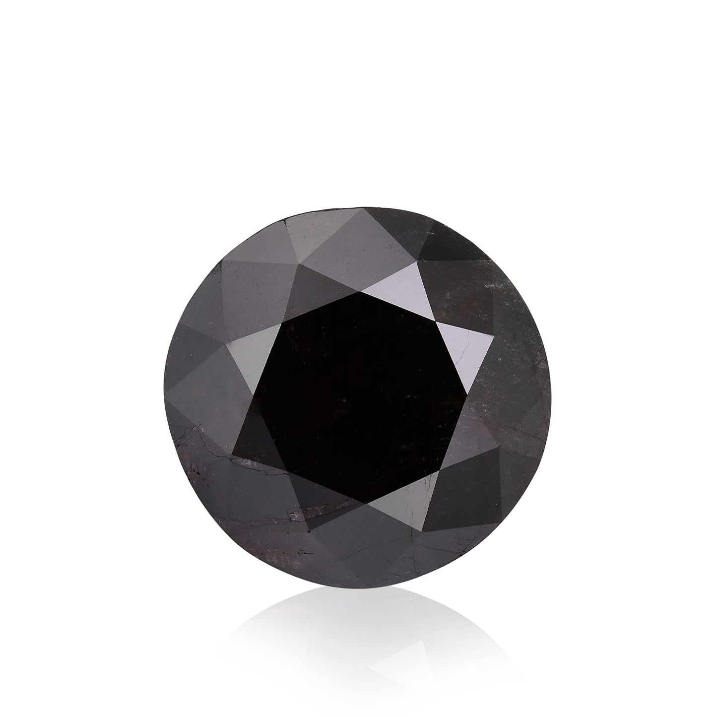 16.82 Carat Fancy Black Round Brilliant Diamond  GIA