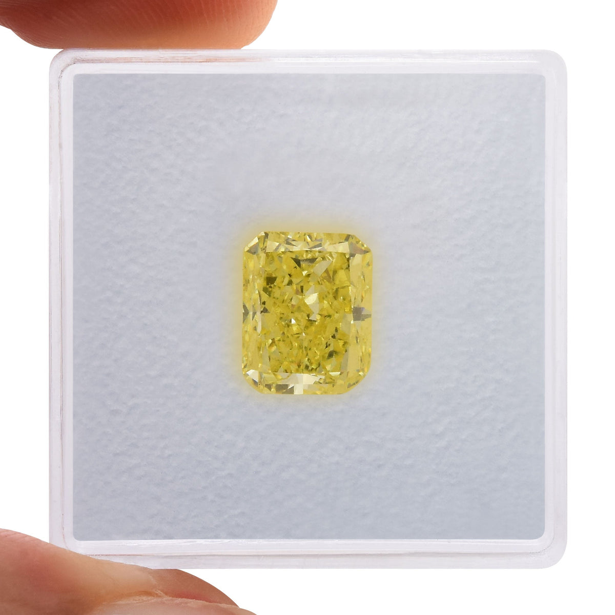 1.56 Carat Fancy Intense Yellow Radiant Diamond SI1 GIA