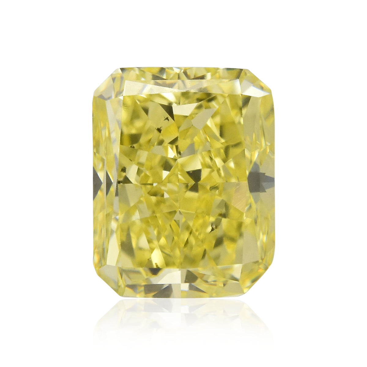 1.56 Carat Fancy Intense Yellow Radiant Diamond SI1 GIA