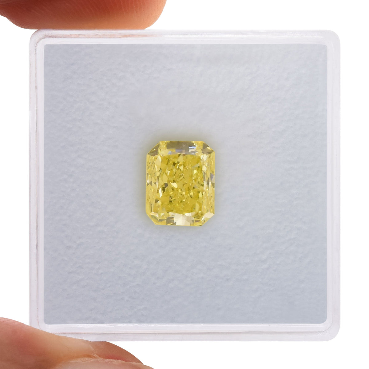 0.94 Carat Fancy Yellow Radiant Diamond VS1 GIA