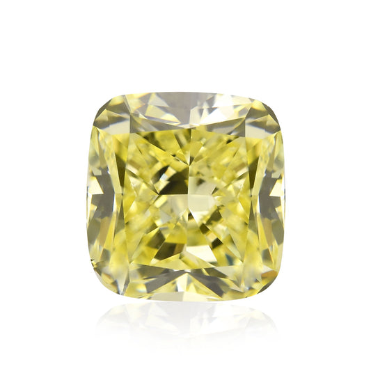 0,70 Karat Fancy Yellow Cushion Diamond VS1 GIA
