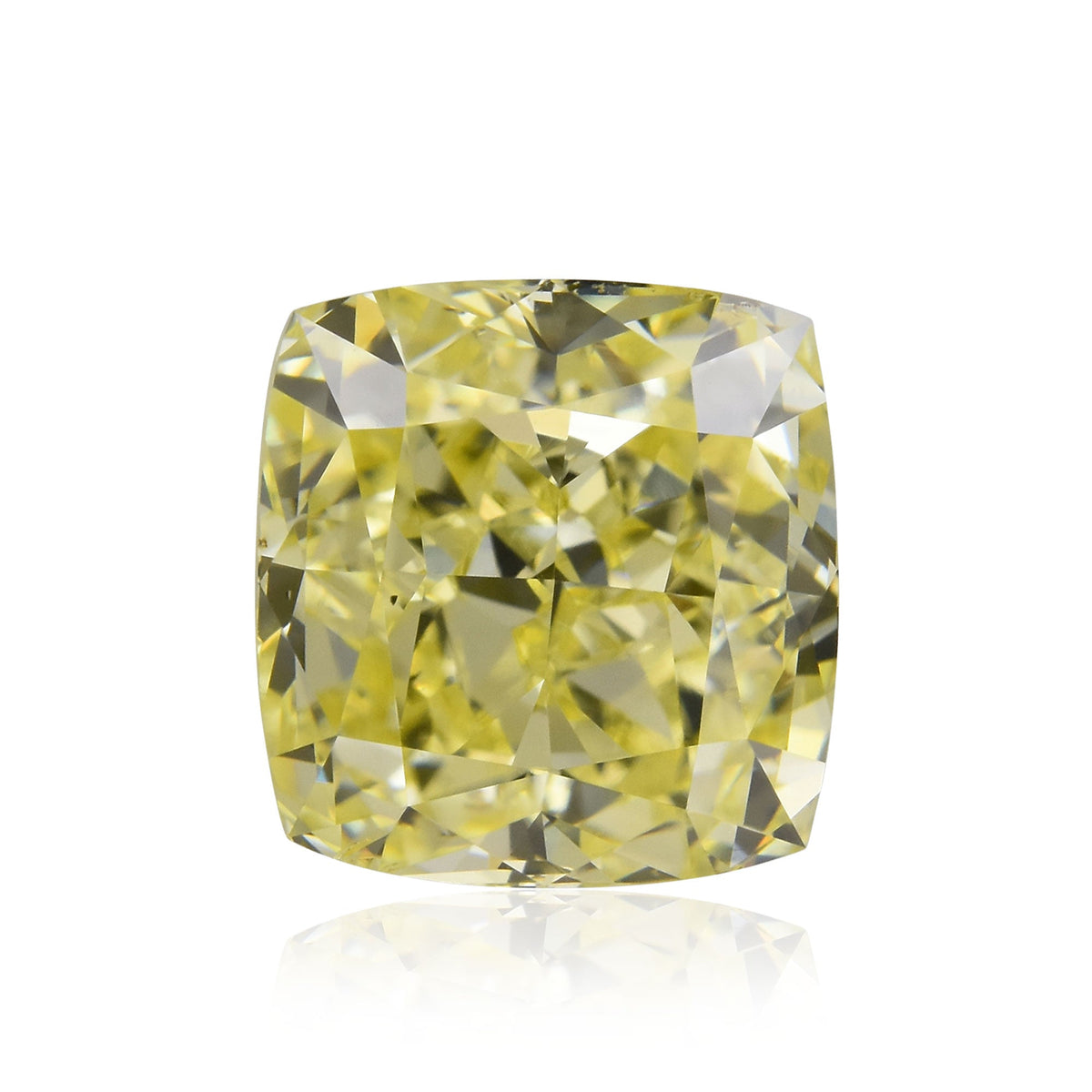 2.00 Carat Fancy Yellow Cushion Diamond VS2 GIA
