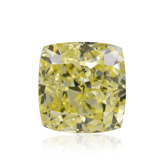 2,00 Karat Fancy Yellow Cushion Diamond VS2 GIA