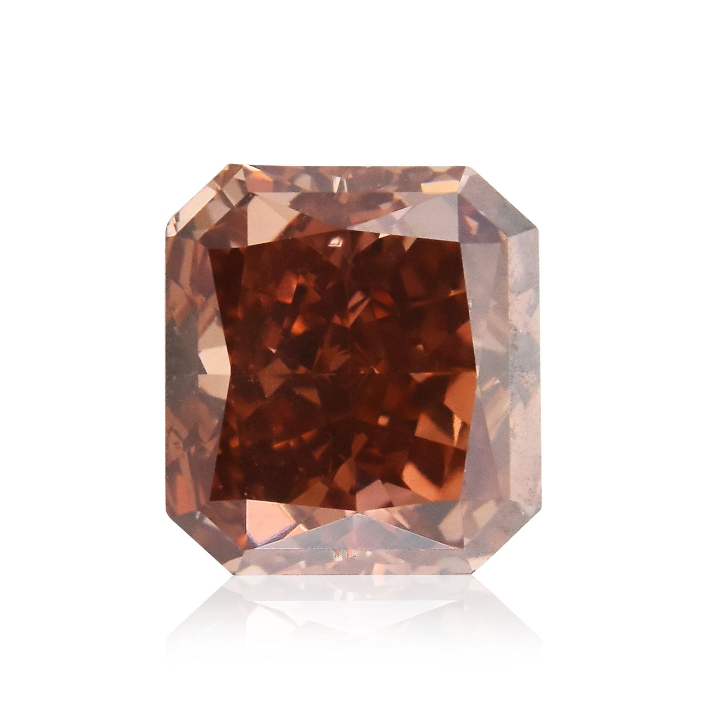 1,01 Karat Fancy Deep Orange Pink Radiant Diamant VS2 GIA