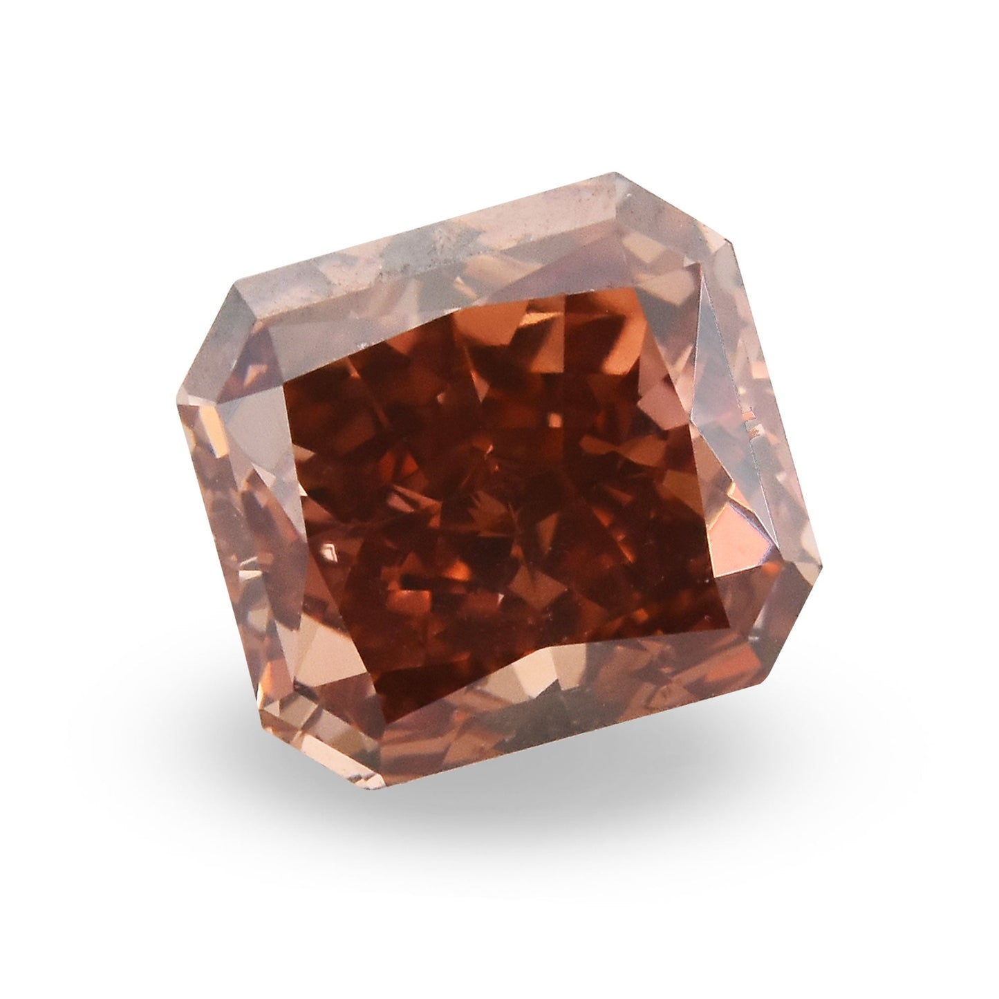 1,01 Karat Fancy Deep Orange Pink Radiant Diamant VS2 GIA
