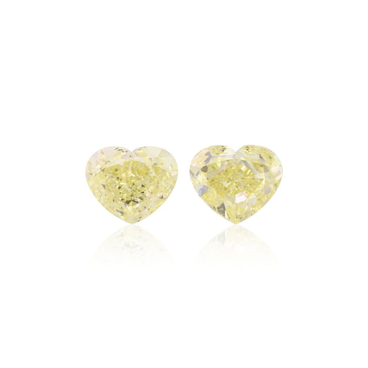 4,01 Karat Fancy Light Yellow Herz-Diamanten VS2 GIA