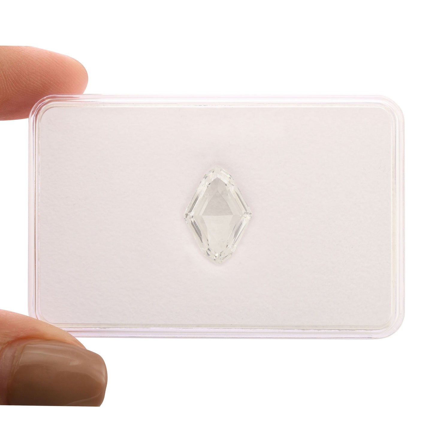 4,02 Karat D-förmiger Diamant in Rautenform, VVS2, GIA
