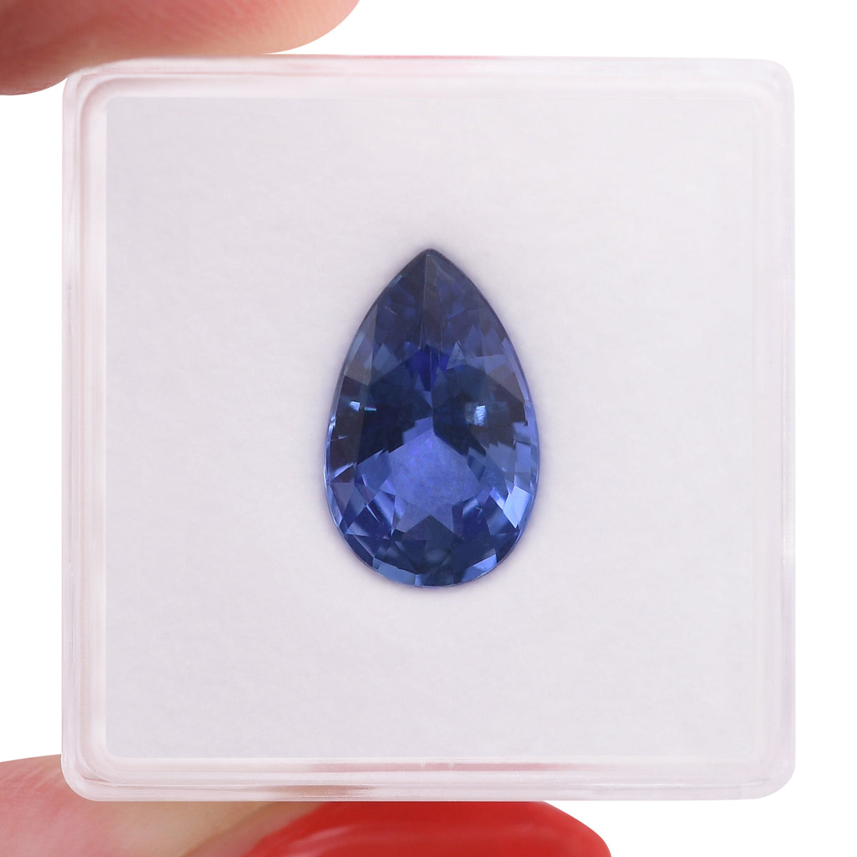 Birnenförmiger Saphir | 4,04 ct | Blau | CD | Ref. 719419