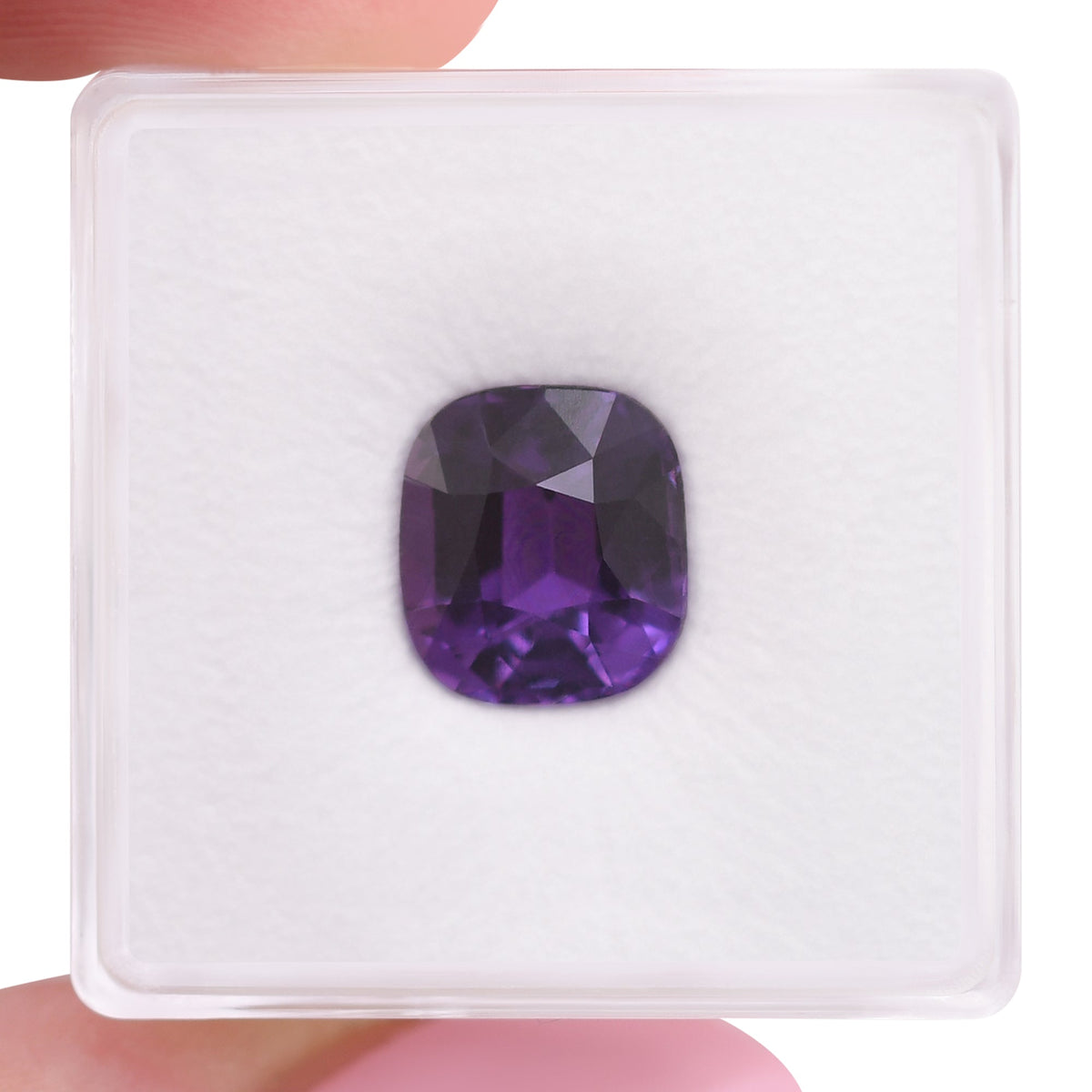 Cushion Sapphire | 4.04 ct | Purple | SSEF | Ref 723916