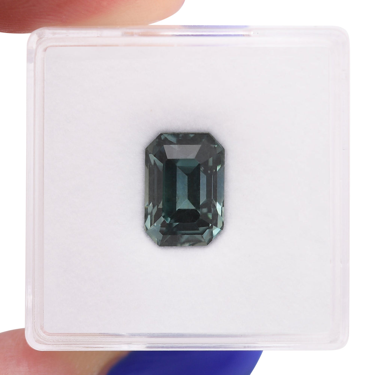 Smaragd-Saphir | 4,05 ct | Blau | CD | Ref. 721063