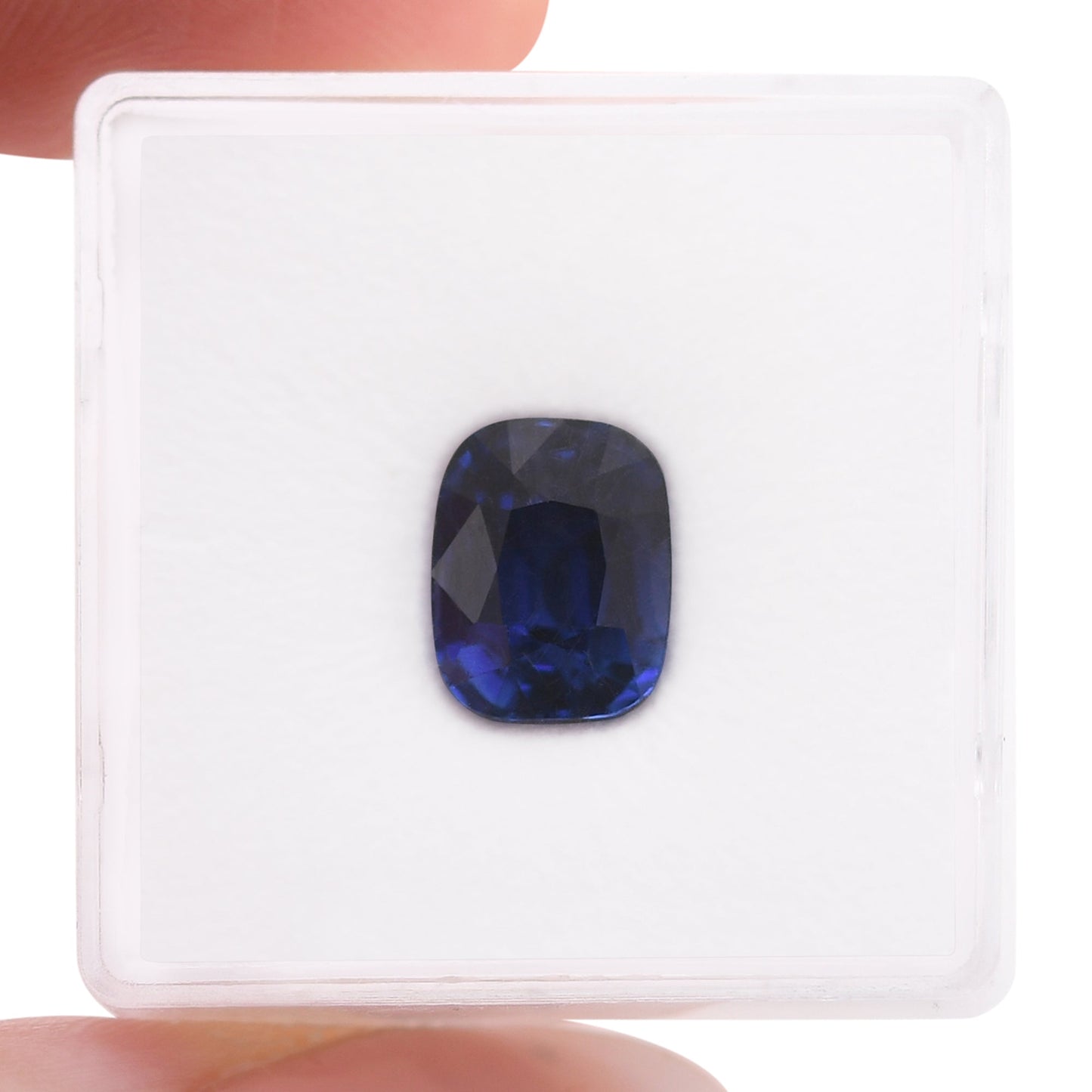 4,06 Karat blauer Kissen-Saphir aus Sri Lanka (GRS)