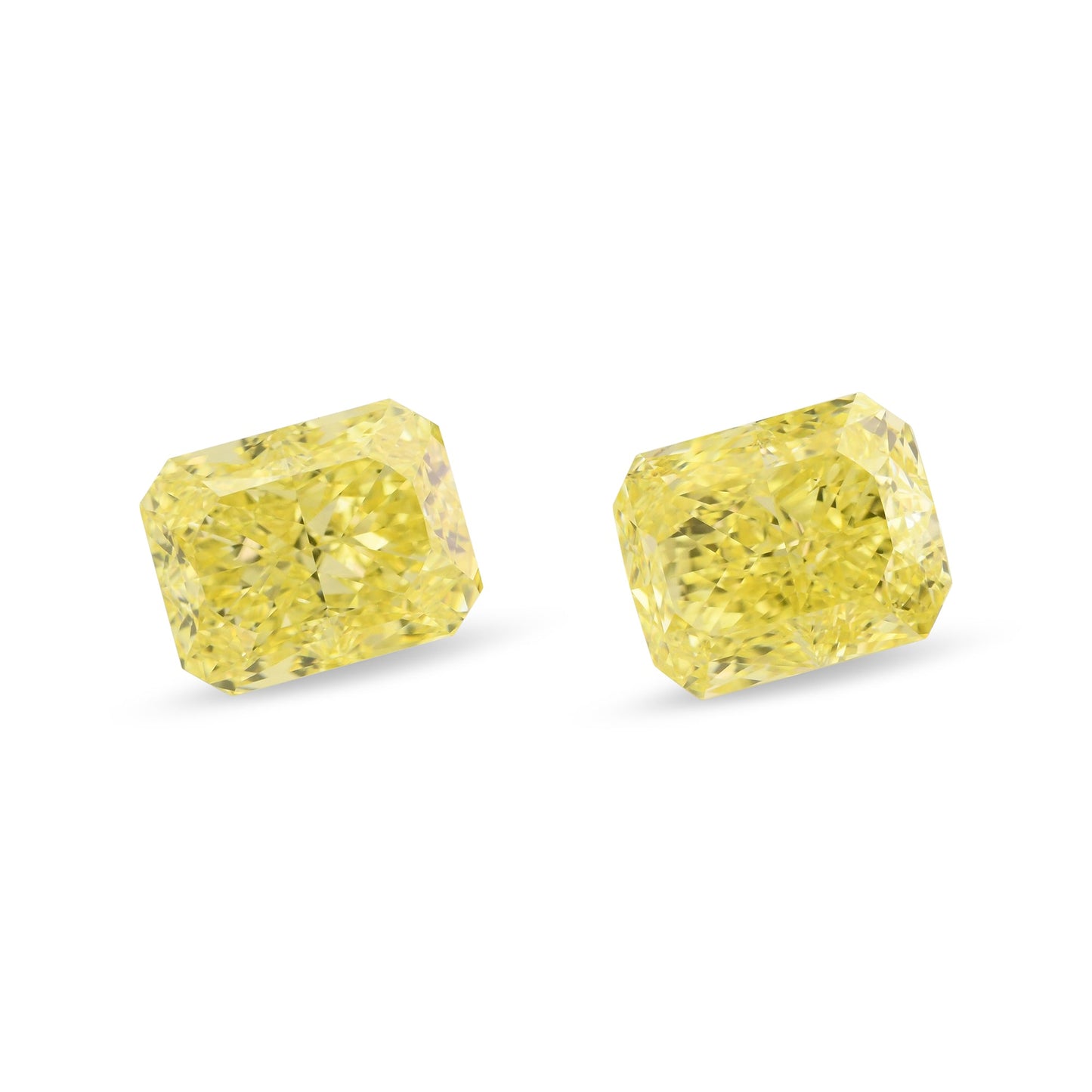 4,12 Karat Fancy Intense Yellow Radiant Diamanten VS2 GIA