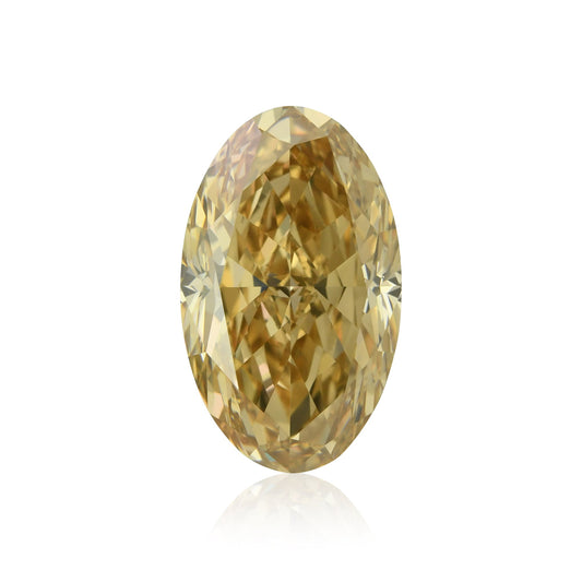 4,14 Karat Fancy Brown Yellow Ovaler Diamant IF GIA