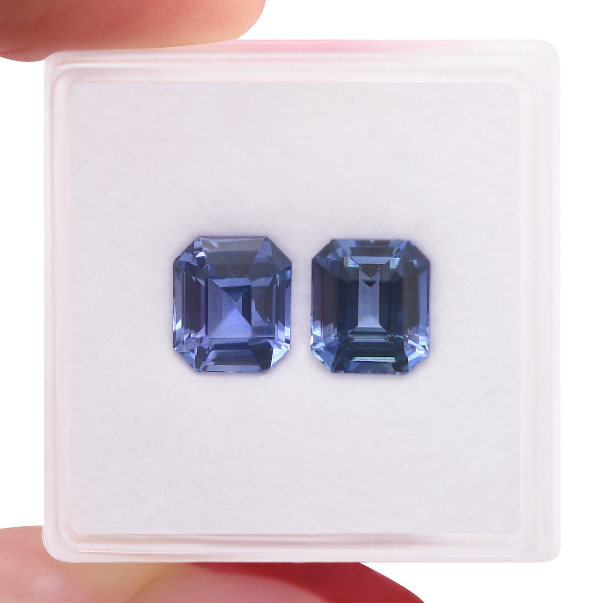 Smaragd-Saphir | 4,14 ct | Blau | CD | Ref. 711563