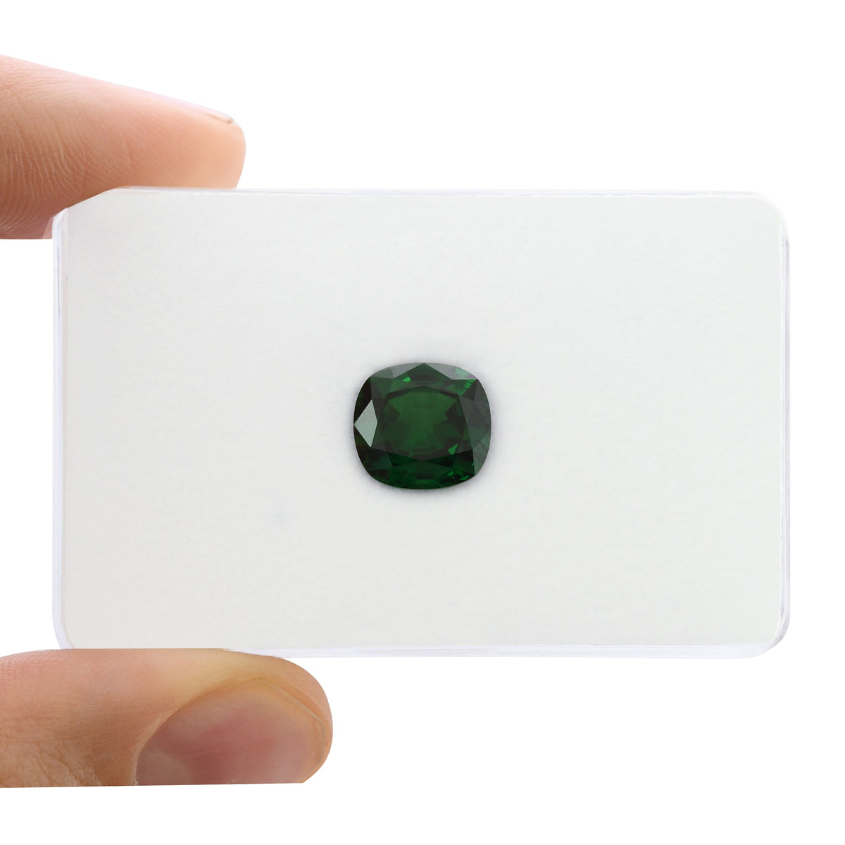 Cushion Gemstone | 4.19 ct | Green | GWLAB | Ref 724254