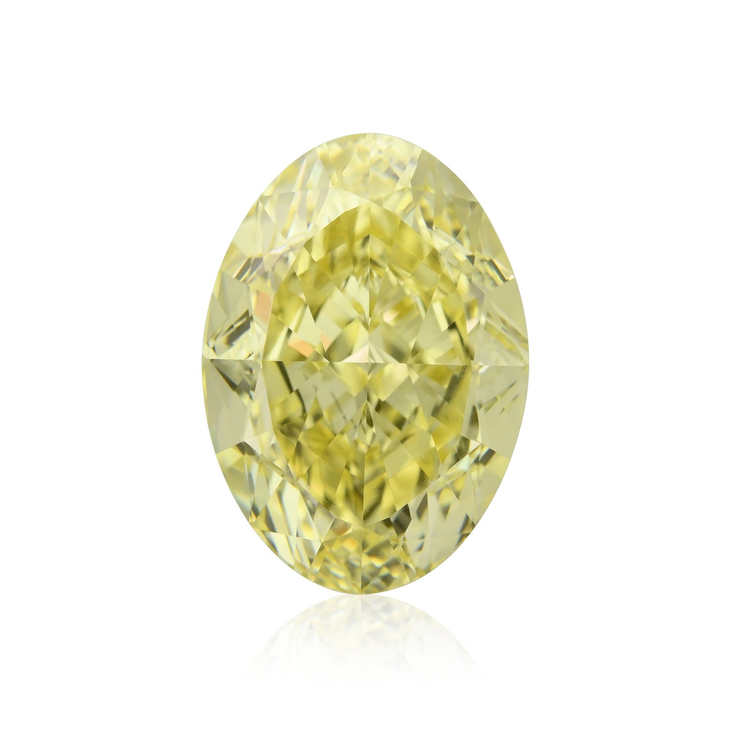 4,22 Karat Fancy Yellow Ovaler Diamant VVS2 GIA
