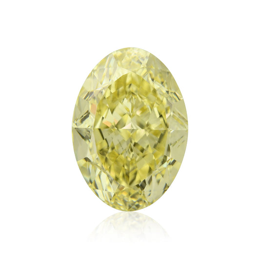 4,22 Karat Fancy Yellow Ovaler Diamant VVS2 GIA
