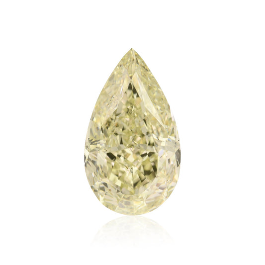 4,32 Karat Fancy Grün-Gelber Birnenförmiger Diamant VS1 GIA