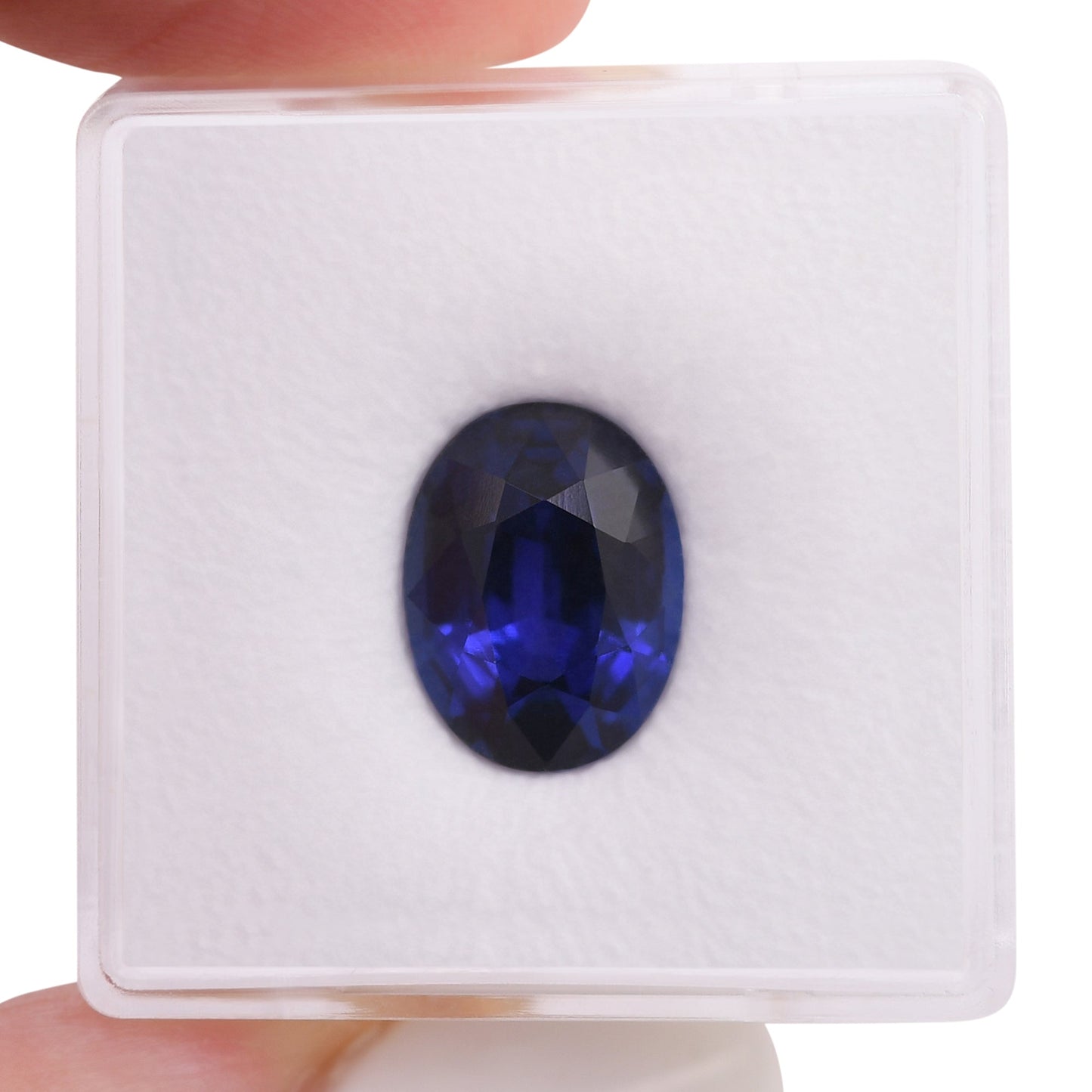 4,38 Karat blauer ovaler Saphir aus Sri Lanka (CD)