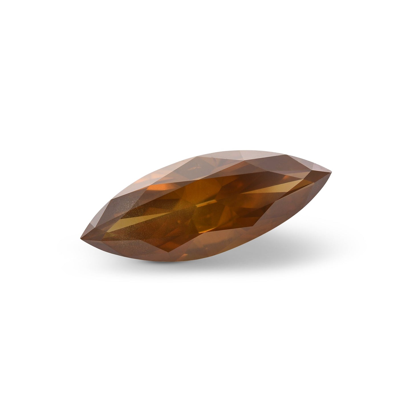 4,47 Karat Fancy Deep Brown Orange Marquise Diamant I1 GIA