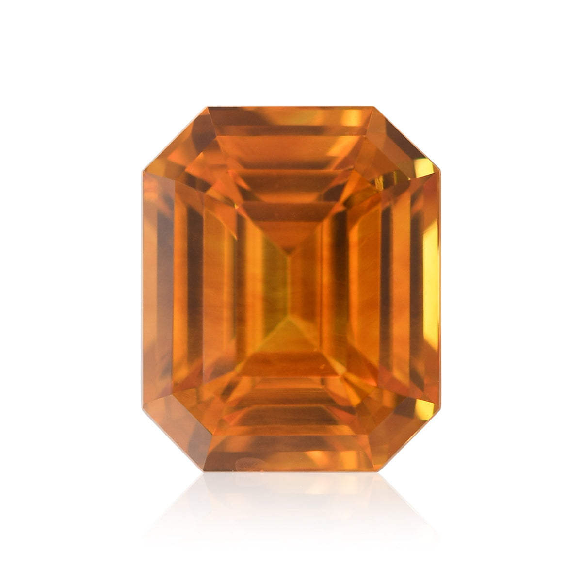 Smaragdgrüner Saphir | 4,5 ct | Orange | GIA | Ref. 718604