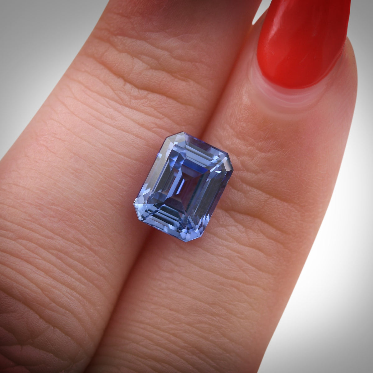 Smaragd-Saphir | 4,57 ct | Blau | CD | Ref. 719416
