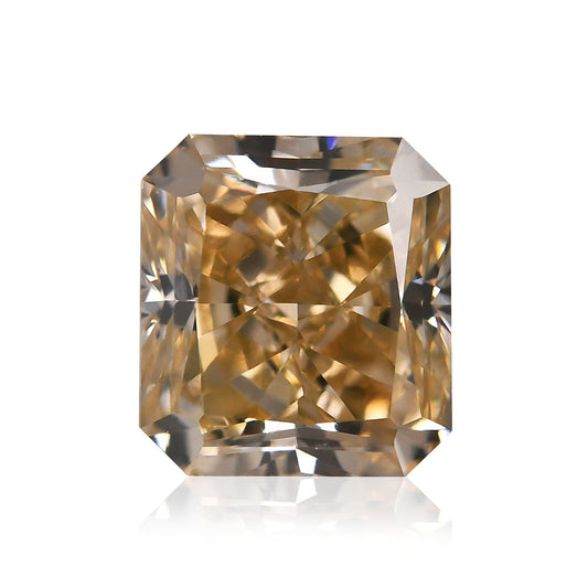 1,22 Karat Fancy Light Brown Yellow Radiant Diamant VS2 GIA