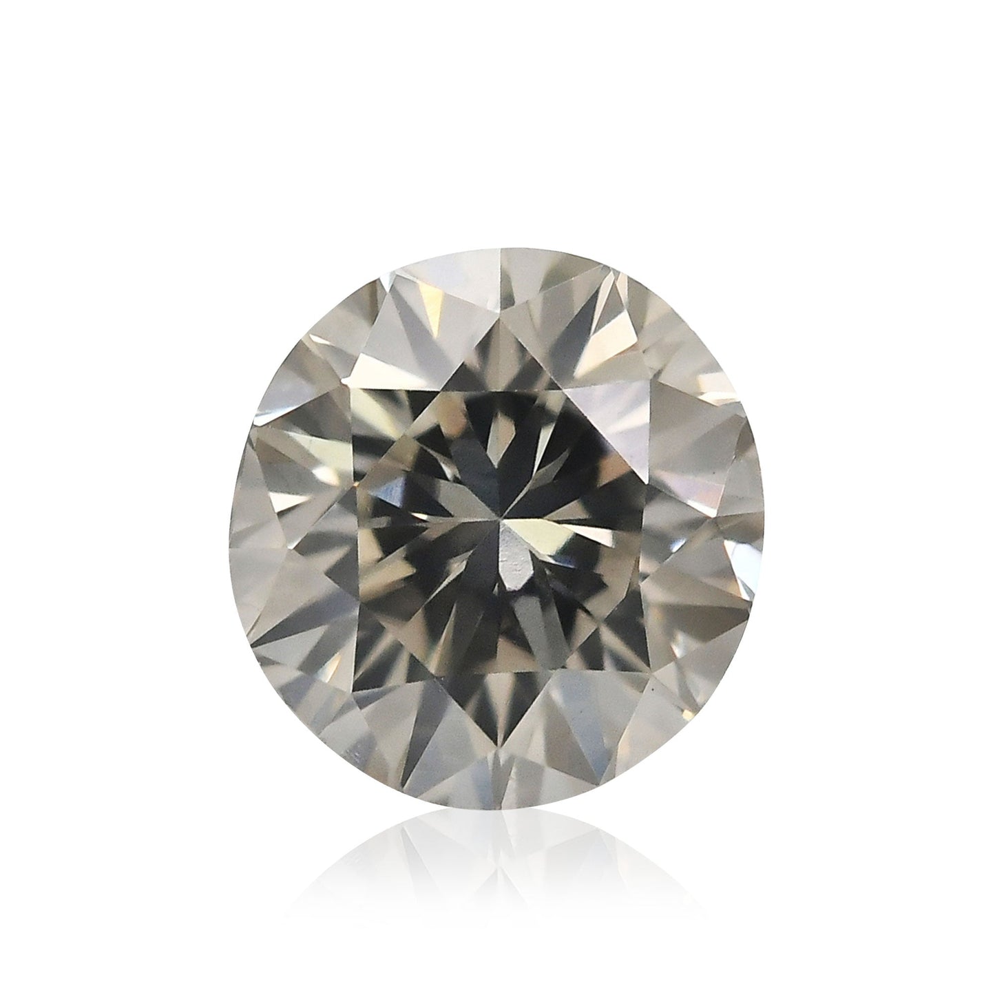 0.42 Carat Fancy Gray Round Brilliant Diamond SI1 GIA