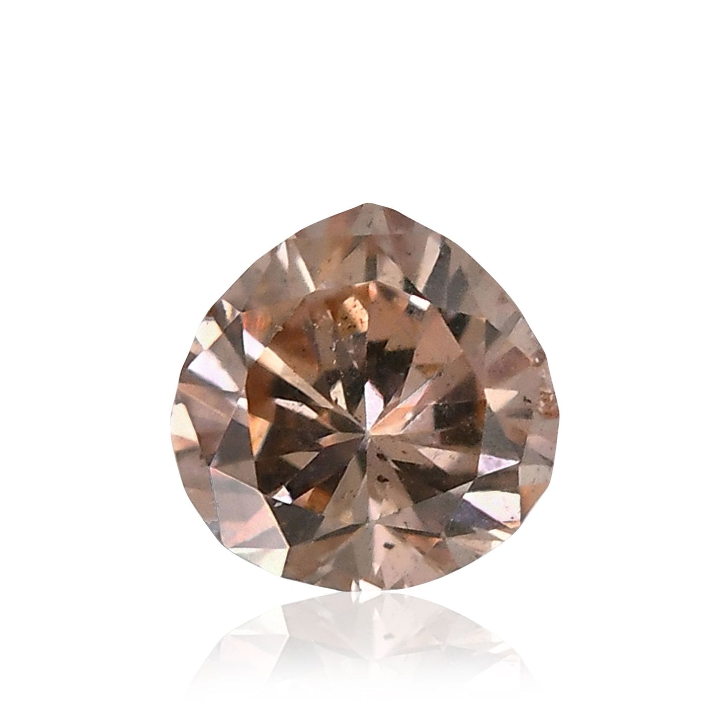 0,14 Karat Fancy Brown Pink Birnenförmiger Diamant (I1) GIA