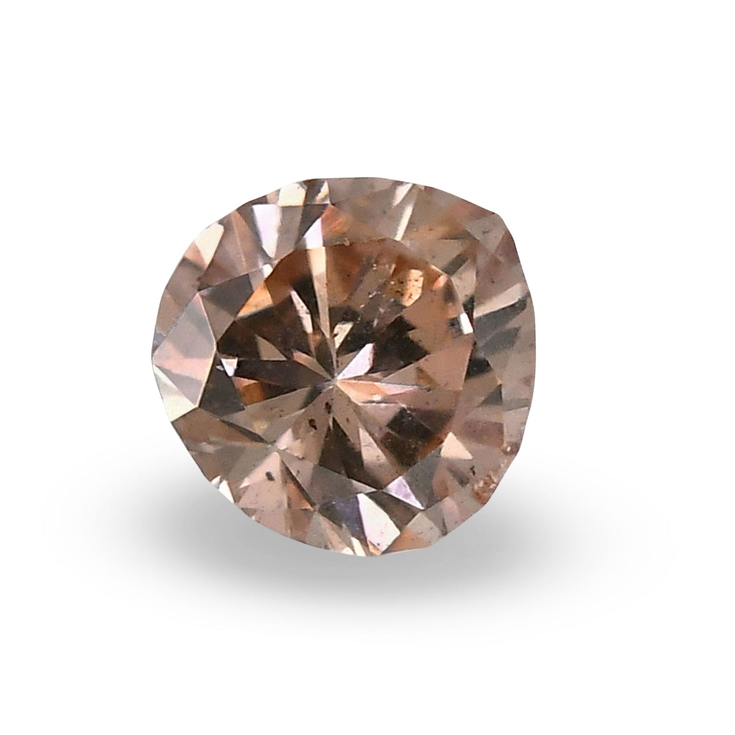 0,14 Karat Fancy Brown Pink Birnenförmiger Diamant (I1) GIA