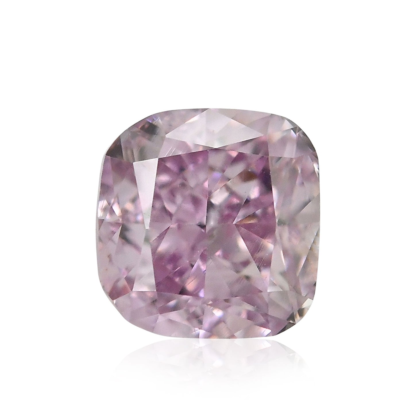 0,50 Karat Fancy Pink Purple Cushion Diamond SI1 GIA