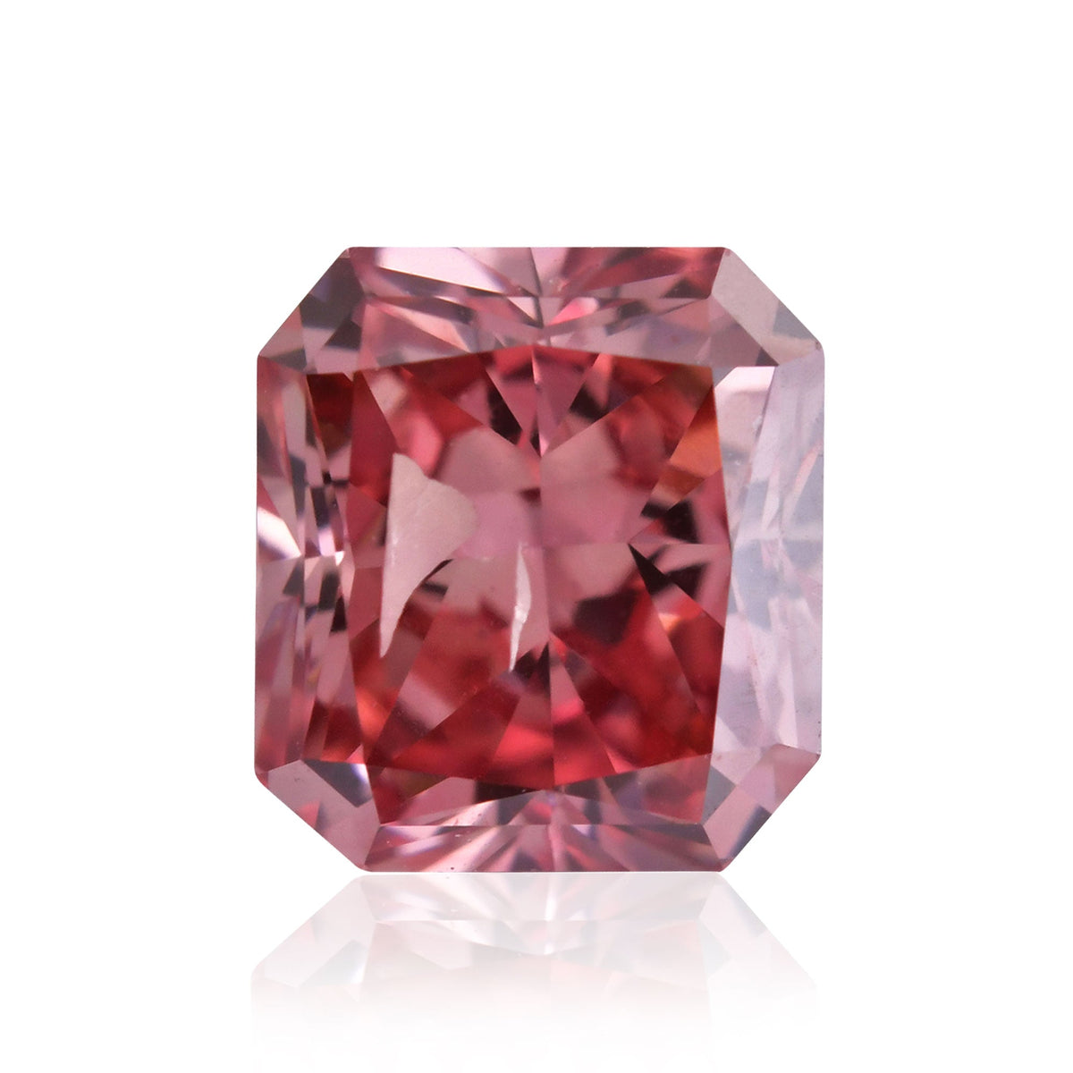 0,64 Karat Fancy Deep Orange Pink Radiant Argyle Diamant I1 GIA