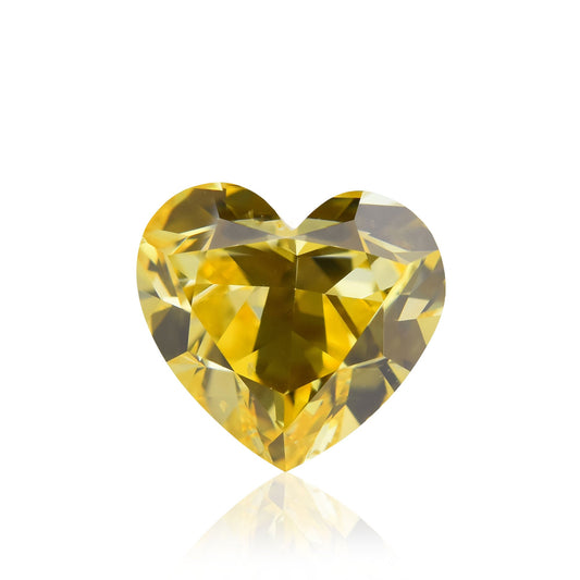 1,01 Karat Fancy Vivid Orange Yellow Heart Diamant SI1 GIA