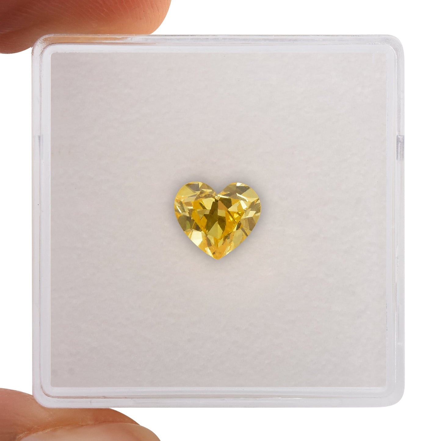 1,01 Karat Fancy Vivid Orange Yellow Heart Diamant SI1 GIA