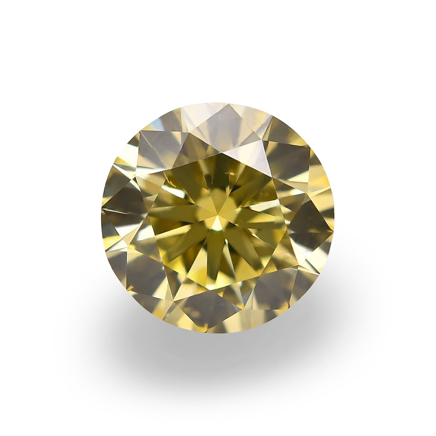 0,42 Karat Fancy Intense Yellow Round Brilliant SI1 GIA