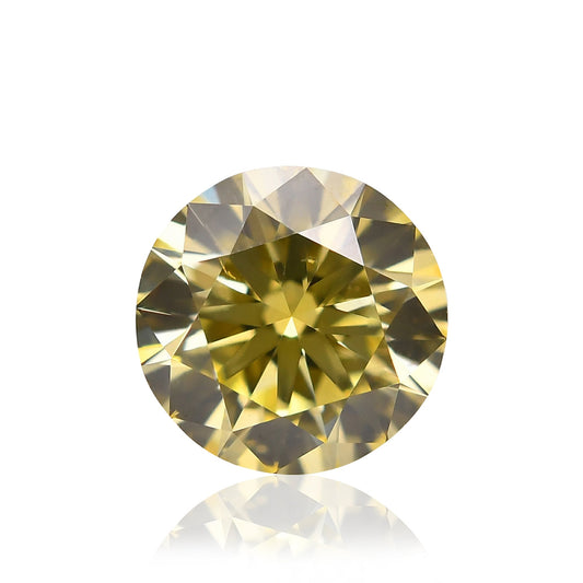 0,42 Karat Fancy Intense Yellow Round Brilliant SI1 GIA