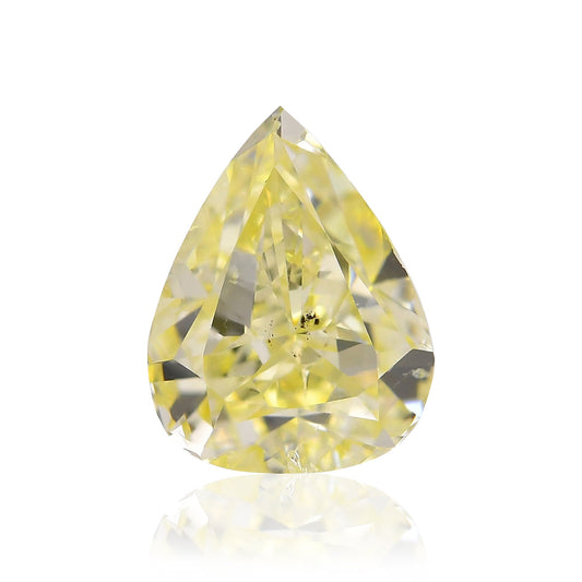 1,50 Karat Fancy Yellow Birnenförmiger Diamant (I1) GIA