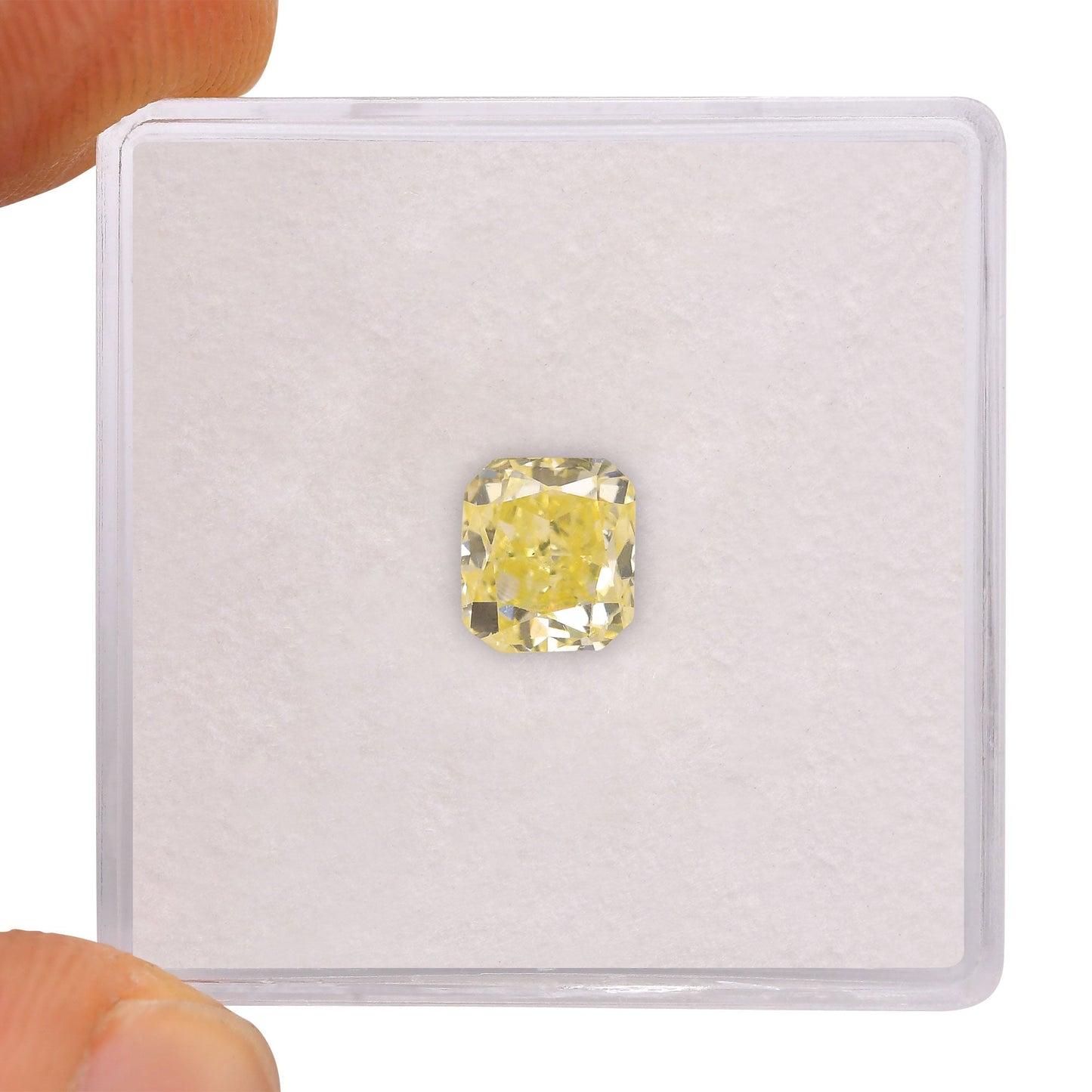 1.31 Carat Fancy Light Yellow Radiant Diamond SI1 GIA