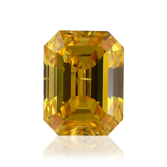 1,01 Karat Fancy Vivid Orange Yellow Emerald Diamond SI2 GIA