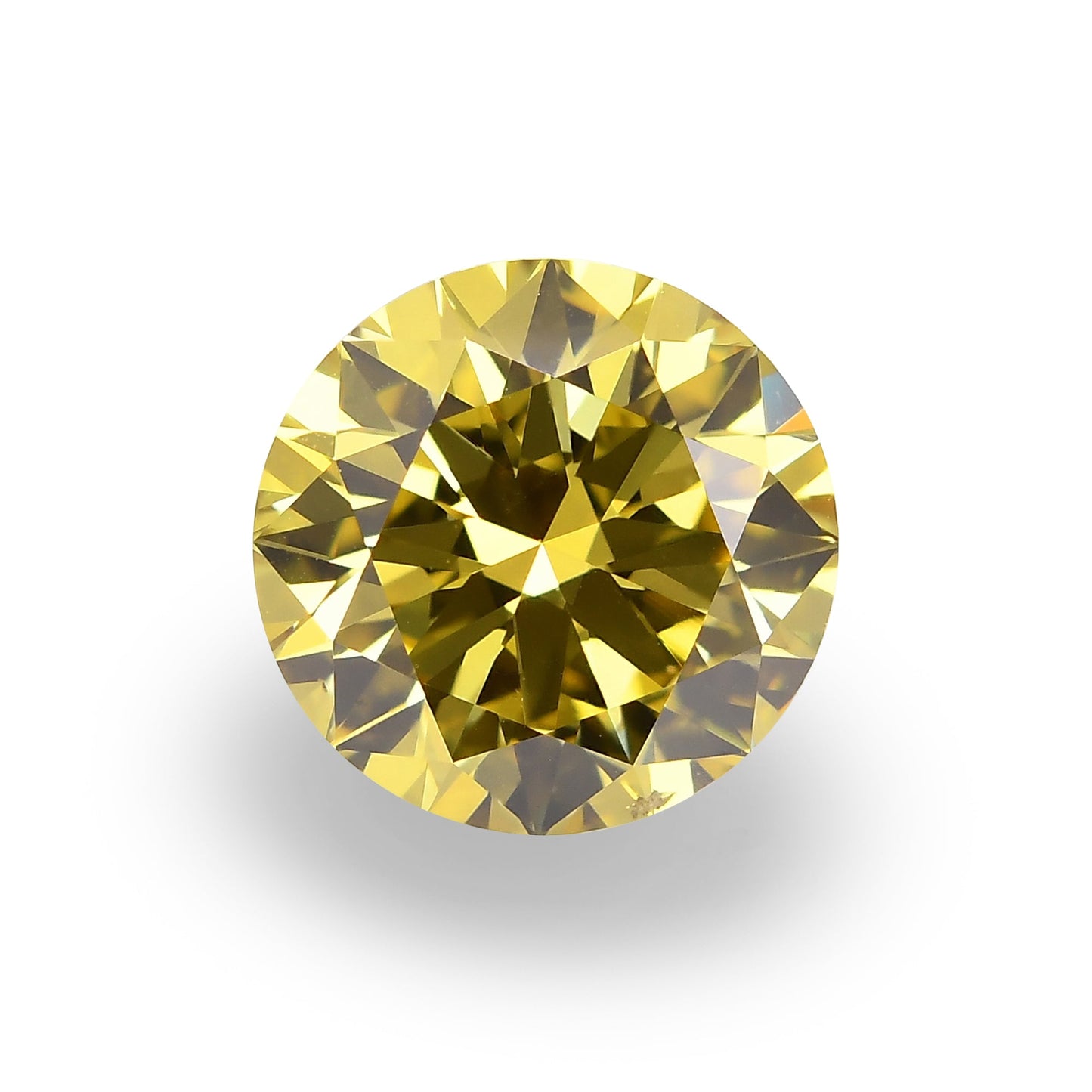 2.01 Carat Fancy Deep Brownish Greenish Yellow Round Brilliant Diamond VS2 GIA
