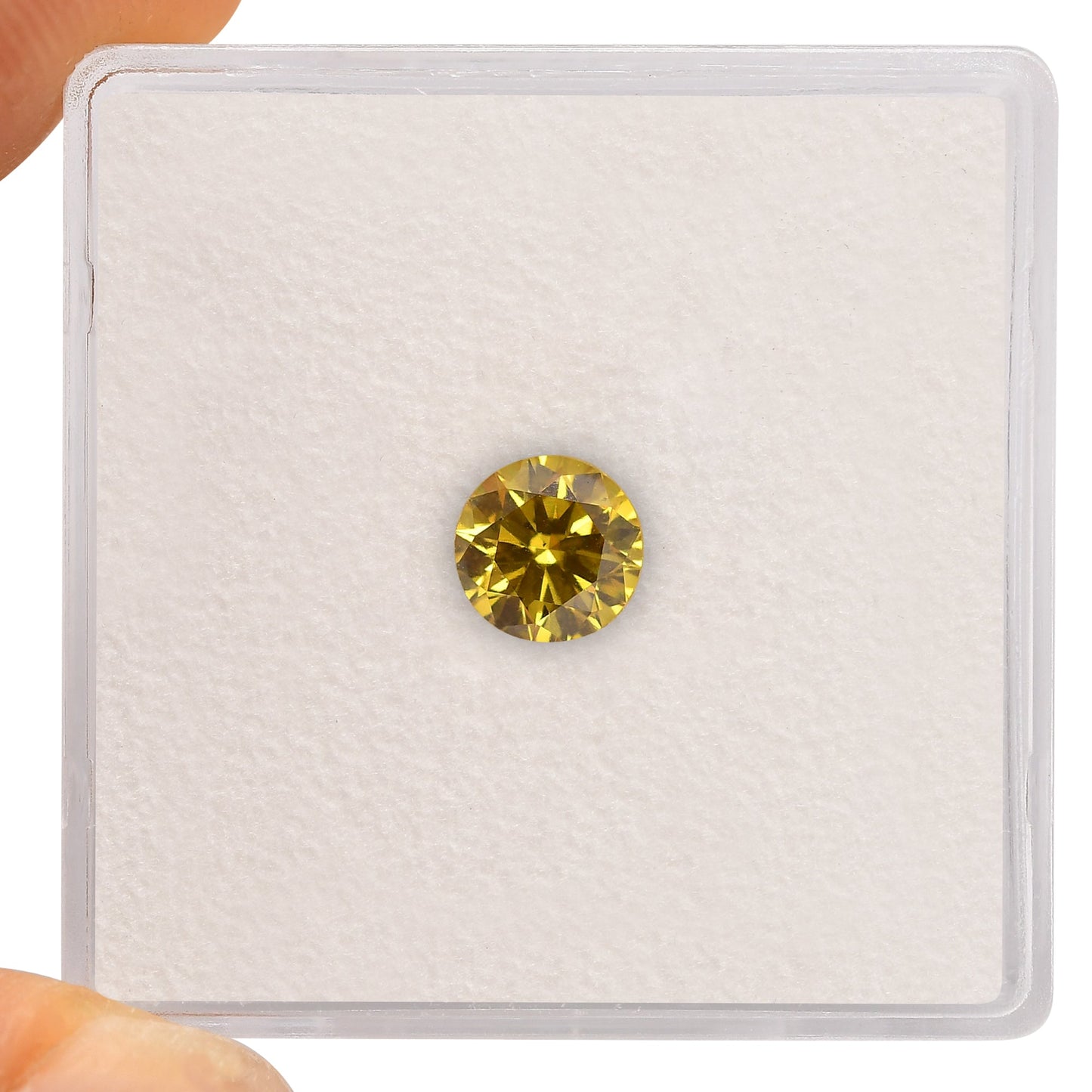 0,58 Karat Fancy Deep Brownish Yellow Rundbrillanter SI1 GIA