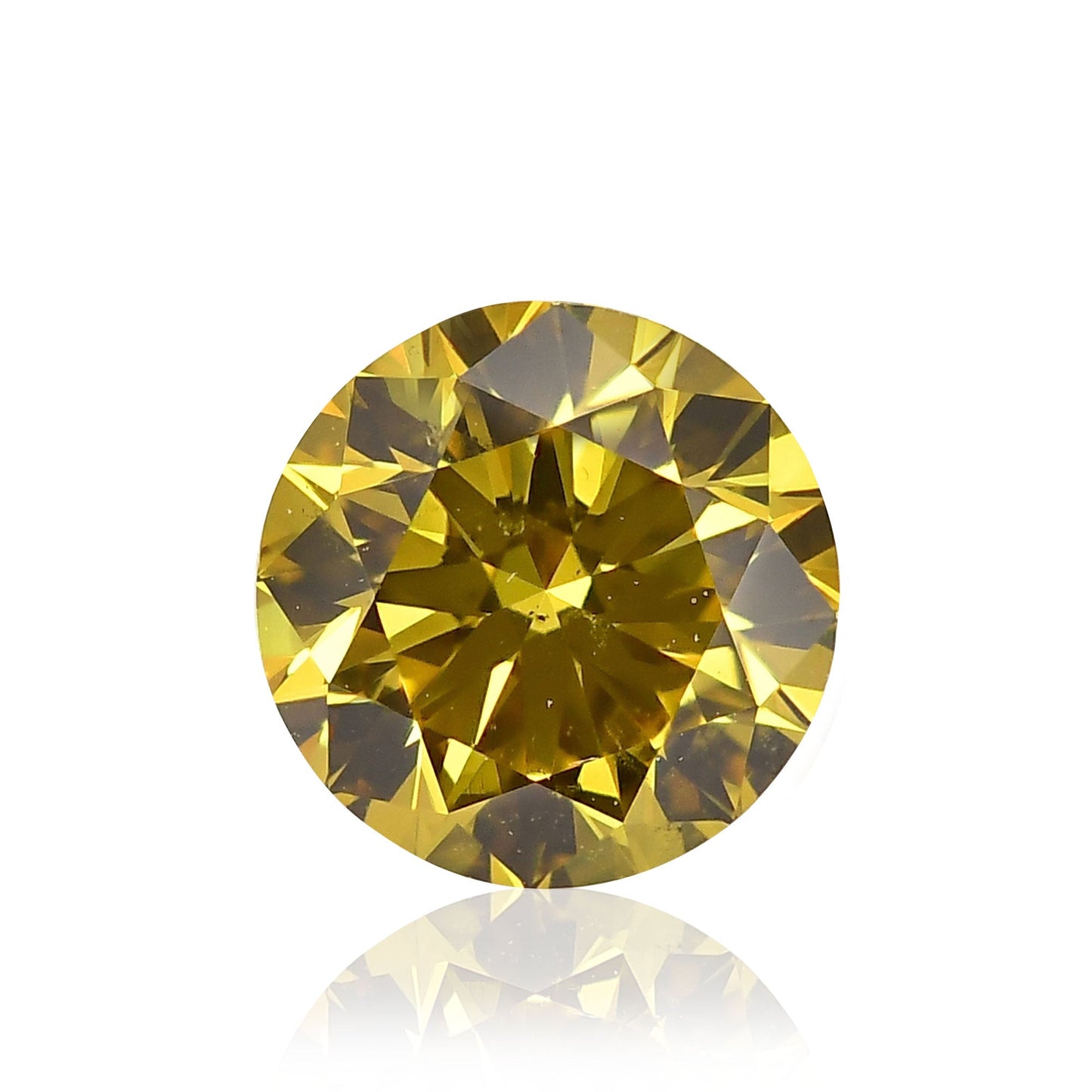 0,58 Karat Fancy Deep Brownish Yellow Rundbrillanter SI1 GIA