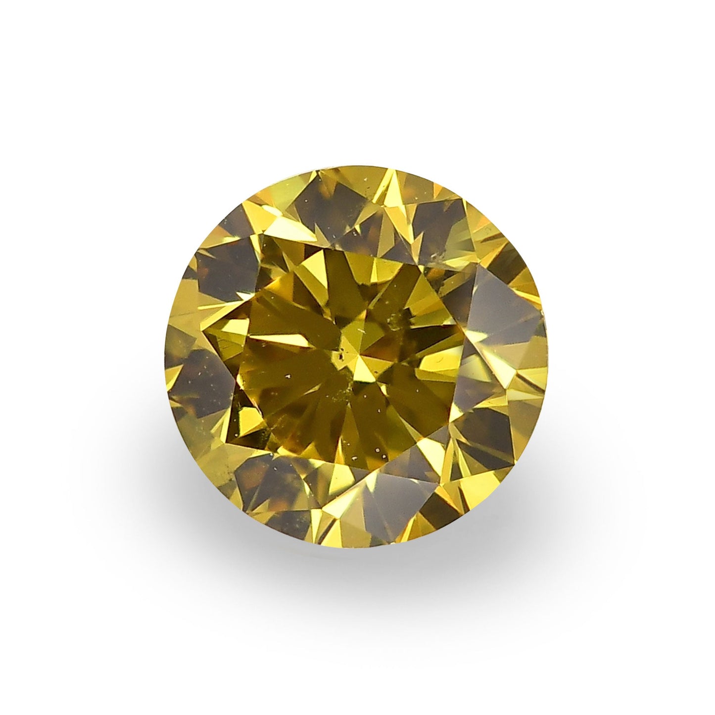 0,58 Karat Fancy Deep Brownish Yellow Rundbrillanter SI1 GIA