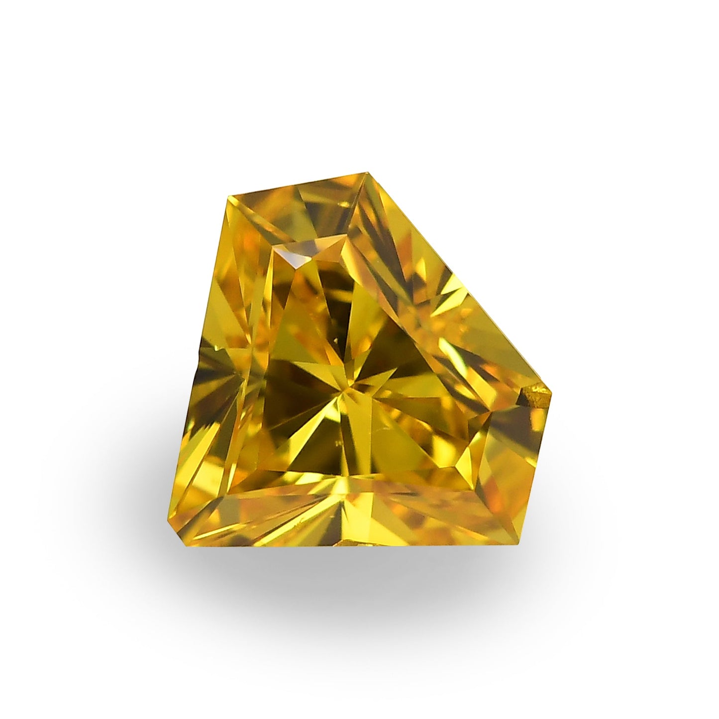 0,74 Karat Fancy Vivid Orange Yellow Triangle Diamant VS1 GIA