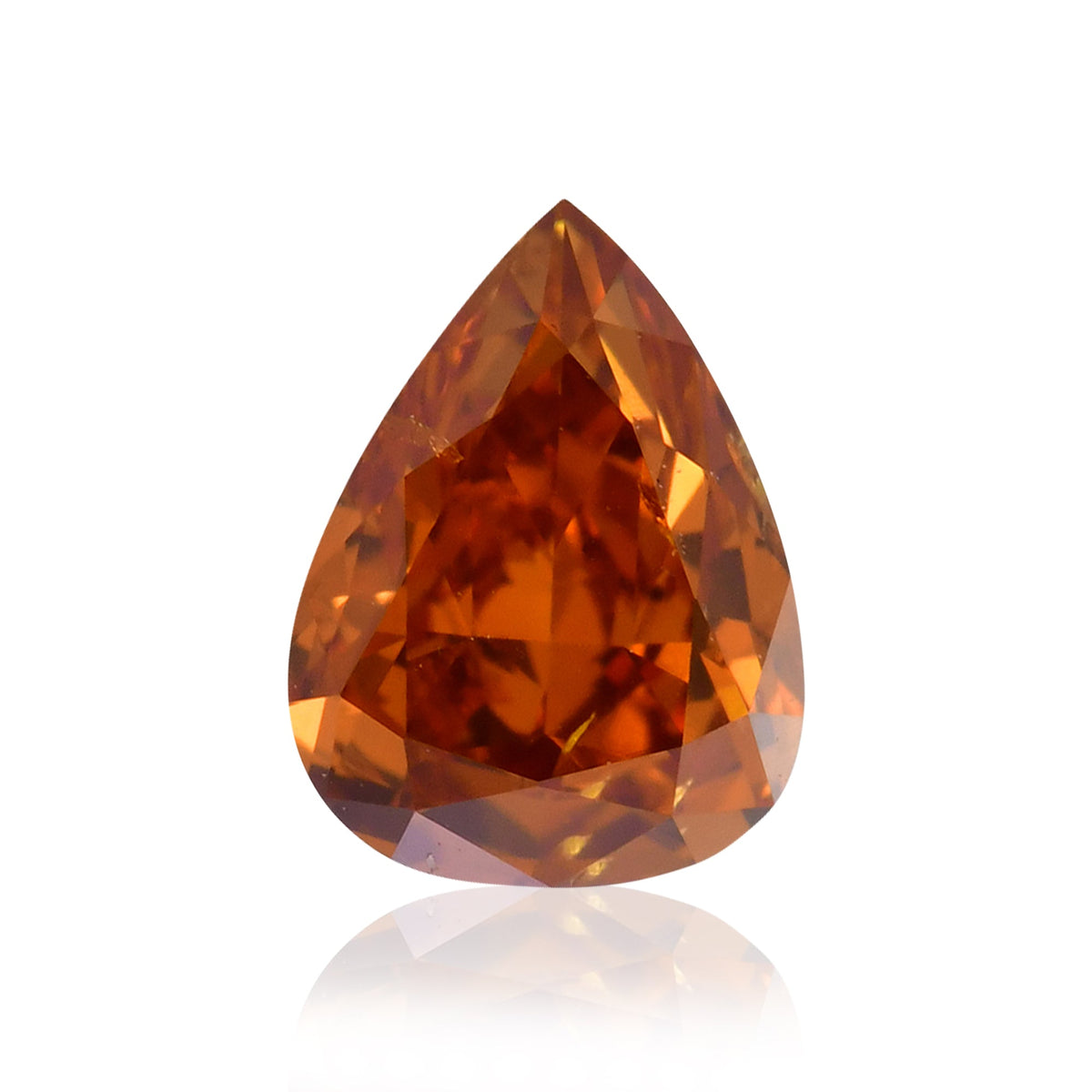 Pear Diamond | 0.4 ct | Fancy Deep Yellowish Orange | (SI2) | GIA | Ref 407811